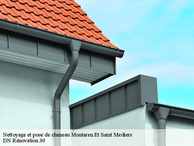 Nettoyage et pose de cheneau  montaren-et-saint-mediers-30700 DN Rénovation 30