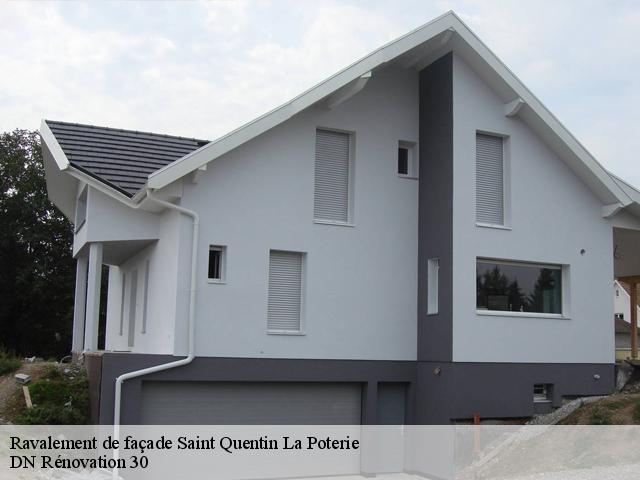 Ravalement de façade  saint-quentin-la-poterie-30700 DN Rénovation 30