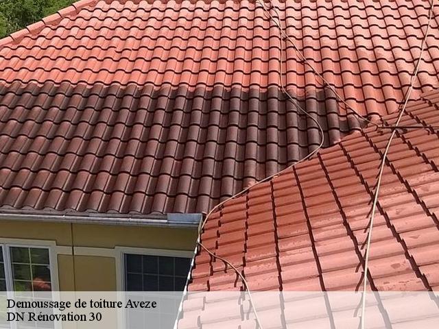 Demoussage de toiture  aveze-30120 DN Rénovation 30