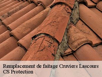 Remplacement de faitage  cruviers-lascours-30360 CS Protection