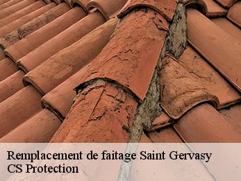 Remplacement de faitage  saint-gervasy-30320 CS Protection
